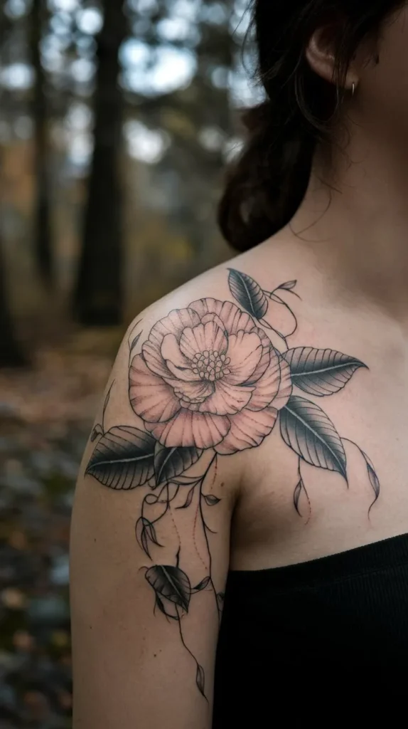 11 Elegant Camellia Tattoo Ideas for Flower Enthusiasts