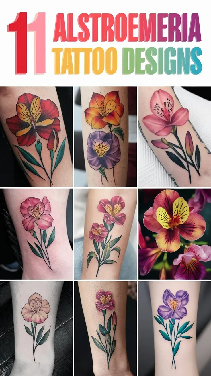 11 Alstroemeria Tattoo Designs for Flower Lovers