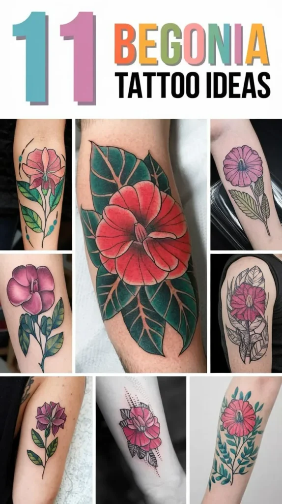 11 Exotic Begonia Tattoo Ideas for Nature Lovers