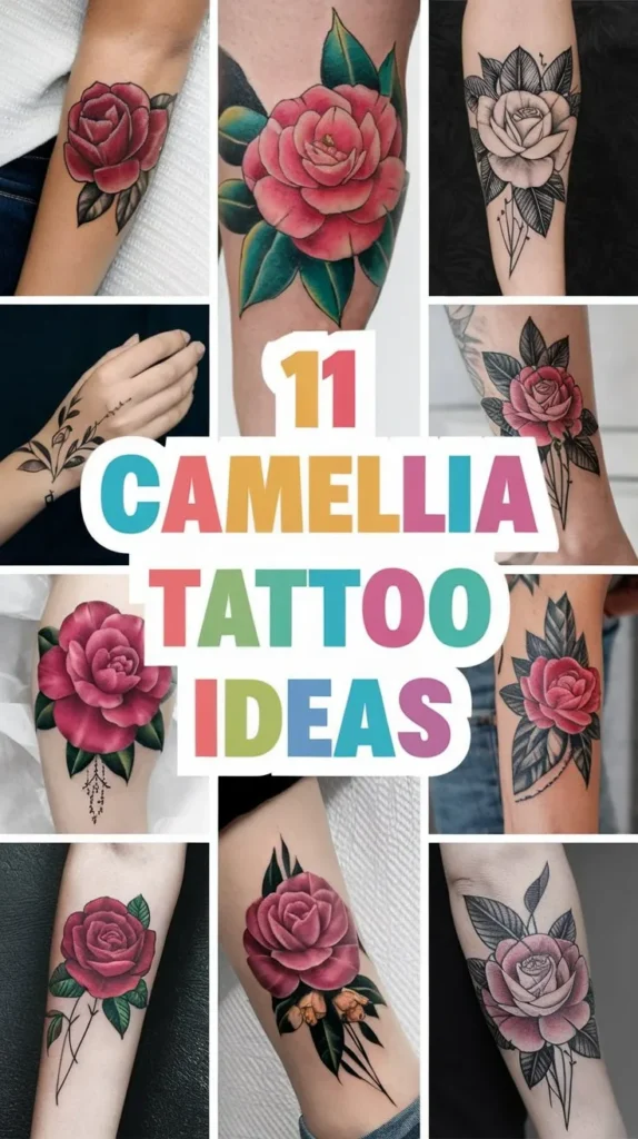 11 Elegant Camellia Tattoo Ideas for Flower Enthusiasts