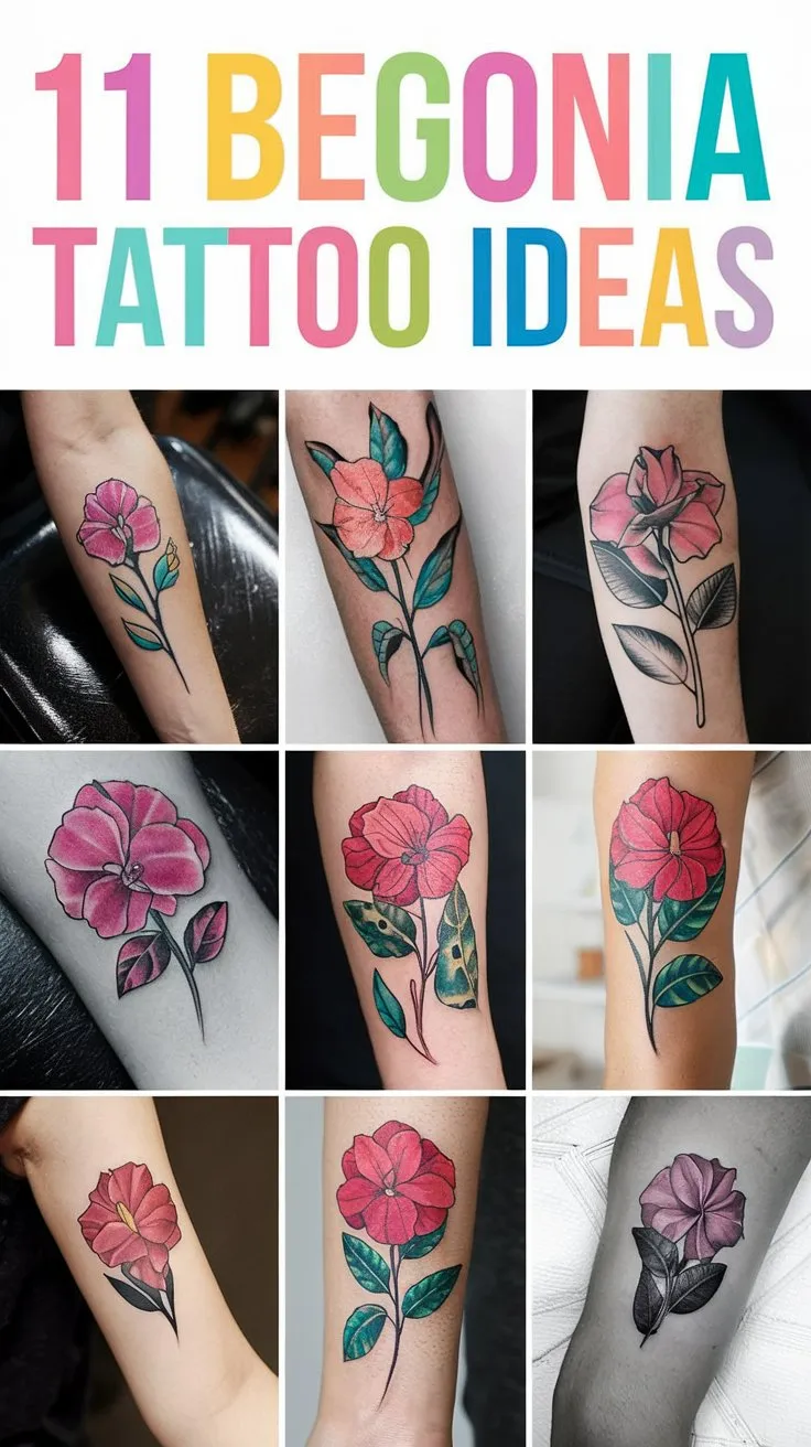 11 Exotic Begonia Tattoo Ideas for Nature Lovers