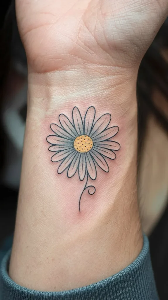 11 Lovely Daisy Tattoo Ideas for Flower Lovers