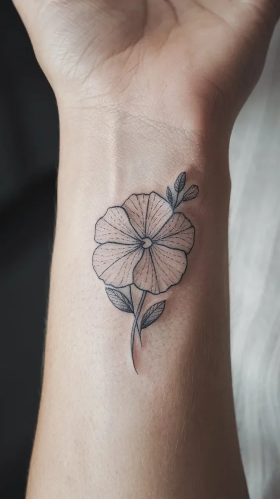 11 Petunia Tattoo Ideas to Add a Pop of Color to Your Body