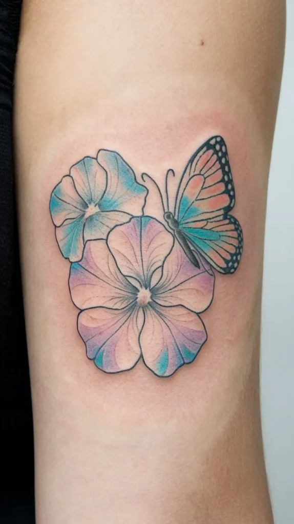 11 Petunia Tattoo Ideas to Add a Pop of Color to Your Body