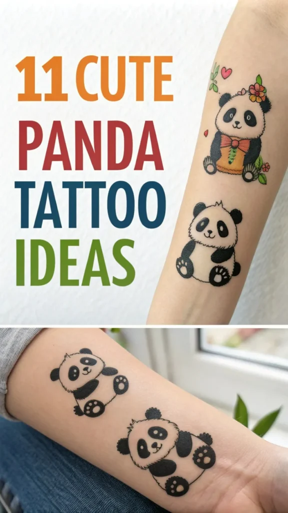 11 Adorable Cute Panda Tattoo Ideas for Animal Enthusiasts