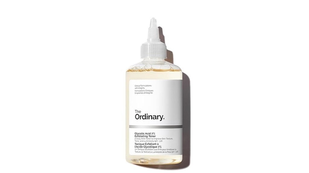 glycolic acid exfoliating toner
