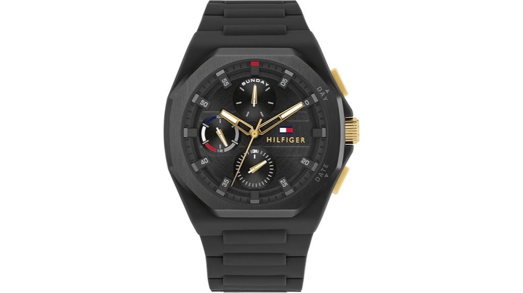 sporty waterproof silicone watch